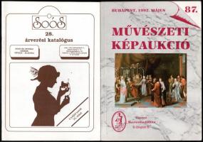 1974-1995 4 db árverési katalógus: BÁV 57. Képaukció, 34. és 87. Művészeti képaukció + Soós András 2...