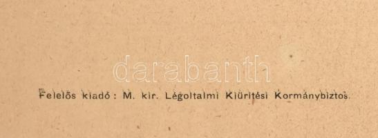1944 Bp., M. kir. Légoltalmi Kiürítési Kormánybiztos felhívása lakásügyekkel kapcsolatban, szakadáso...