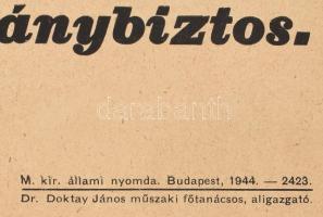 1944 Bp., M. kir. Légoltalmi Kiürítési Kormánybiztos felhívása lakásügyekkel kapcsolatban, szakadáso...