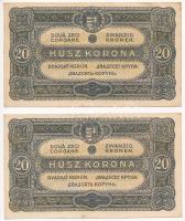 1920. 20K (2x) "2a 068 229621 - 2a 068 229621" T:I,I-
Adamo K15