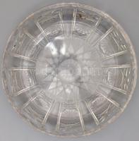 Kristály kínáló tál, hibátlan. d: 28 cm