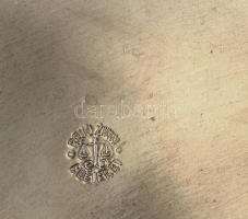 Német steinzeug, ónfedeles sörös korsó, jelzett, kopott, m:27cm