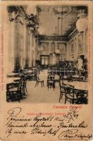 1899 (Vorläufer) Pécs, Otthon kávéház belseje. Rechnitzer Ottokár 192. (EK)