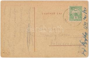 1909 Zsarnóca, Zarnovica; Erdőtanácsosi lak. W.L. 357. (?) / forester's house (szakadás / tear)