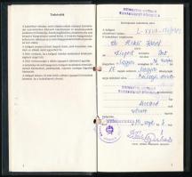 1991 Német szakos tanári oklevél és leckekönyv