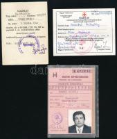 1989 Taxivezetői tanfolyam igazolványa + jogosítvány