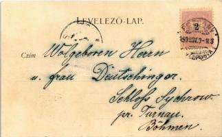 1899 (Vorläufer) Pozsony, Pressburg, Bratislava; Mélyút kápolna / chapel (r)