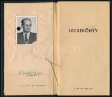 1957 Közgazdász oklevél és leckekönyv