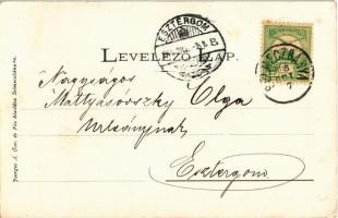 1904 Selmecbánya, Schemnitz, Banská Stiavnica; Kossuth Lajos tér, piac, Singer Ignác üzlete. Joerges...