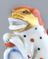 Herendi SN (Siang Noir) mintás barokk fedeles váza. Kézzel festett porcelán. Hibátlan, jelzett. m: 4...