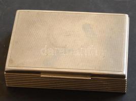 Fém cigarettás és szivarkás doboz (13x9 cm)