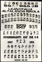 10 db vegyes, régi és modern tablófotó, 11,5x7,5 cm és 24x18 cm közötti méretben