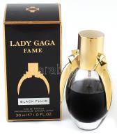 Lady Gaga Fame Black fluid parfüm 30 ml, kb félig, eredeti dobozzal