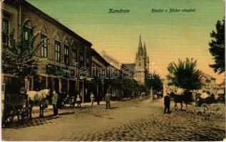1910 Komárom, Komárno; Nádor utca, üzletek. L.H. Pannonia / street view, shops (EK)