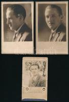 cca 1925 Budapesti Labdarúgók Alszövetsége által kiállított fényképes igazolvány Hatos István részére + 2 db fotólapja