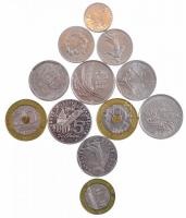 Franciaország 1971-1998. 1/2Fr-20Fr (12xklf, közte 6db forgalmi emlékérme) T:2 France 1971-1998. 1/2 Franc - 20 Francs (12xdiff, within 6pcs circulating commemorative coins) C:XF