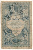 1888. 1Ft / 1G Ad 33 305033 T:III-  Hungary 1888. 1 Forint / 1 Gulden Ad 33 305033 C:VG Adamo G126