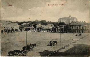 1914 Léva, Levice; Kossuth tér. Nyitrai és Társa R.T. kiadása / square (EK)