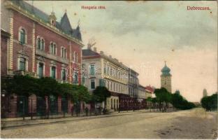 1907 Debrecen, Hungária rész, Hazai Biztosító Társaság. Thaisz Arthur kiadása (fl)