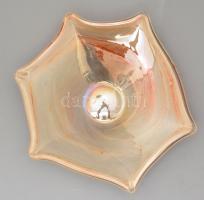 Muranoi üveg tál. Hibátlan d: 30 cm