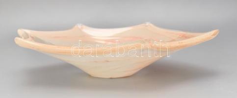 Muranoi üveg tál. Hibátlan d: 30 cm