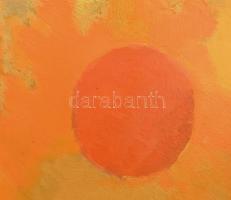 Batári László (1920-1997): Nyírpazonyi Nagyhegy. Olaj, vászon. Jelzett. fa keretben, néhány kisebb h...