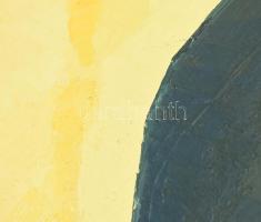 Batári László (1920-1997): Nyírpazonyi Nagyhegy. Olaj, vászon. Jelzett. fa keretben, néhány kisebb h...