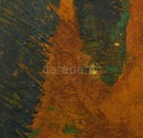 Batári László (1920-1997): Nyírpazonyi Nagyhegy. Olaj, vászon. Jelzett. fa keretben, néhány kisebb h...