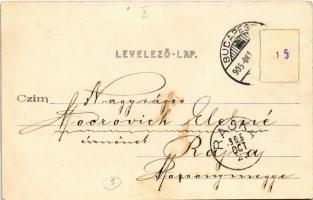 1905 Budapest II. Széna tér, gyógyszertár, hintók, üzletek, Gizella kávéház (EK)