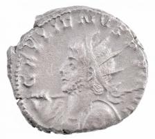 Római Birodalom / Lugdunum / Gallienus (közös uralkodás) 258-259. Antoninianus Ag (4,34g) T:2 ph. Roam Empire / Lugdunum / Gallienus (joint reign) 258-259. Antoninian Ag GALLIENVS P F AVG / VICT GE-RMANICA (4,34g) C:XF edge error RIC V-1. 44.