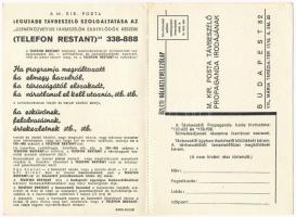 1938 Budapest V. M. Kir. Posta Távbeszélő Propaganda Iroda, belső. Petőfi Sándor utca 13-15. Kinyith...