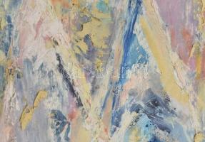 Gulyás Dénes (1927-2003): Budapest, parlamenti részlet. Olaj, farost, jelzett. Keretben 78x78 cm