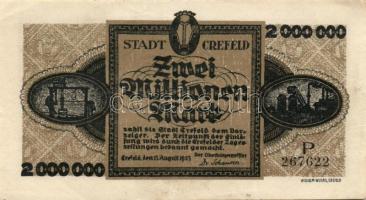 Német Birodalom/Weimari Köztársaság/Crefeld 1923.8.13. 2000.000M T:II