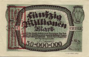 Német Birodalom/Weimari Köztársaság/Crefeld 1923.8.13. 50.000.000M T:I-