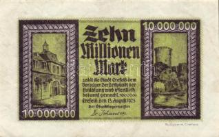 Német Birodalom/Weimari Köztársaság/Crefeld 1923.8.13. 10.000.000M T:II