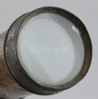 Régi réz látcső kihúzható 14 cm