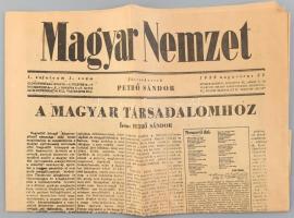 1988 Magyar Nemzet 1938 as számának reprint kiadása
