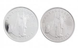 2015. 2000Ft Cu-Ni "Széll Kálmán - Törvény, Jog, Igazság" + 5000Ft Ag "Széll Kálmán h...