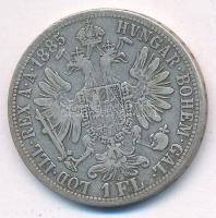 Ausztria 1885. 1Fl Ag "Ferenc József" T:2- 
Austria 1885. 1 Florin Ag "Franz Joseph&...