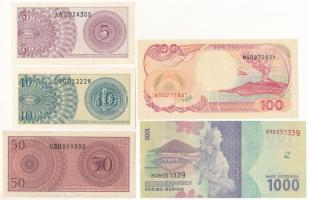 Indonézia 1964-2016. 5s-1000R (5xklf) T:I,I-
Indonesia 1964-2016. 5 Sen - 1000 Rupiah (5xdiff) C:UN...
