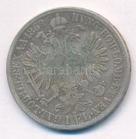 Ausztria 1862A 1Fl Ag "Ferenc József" T:2- patina 
Austria 1862A 1 Florin Ag "Franz ...