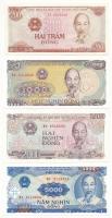 Vietnam 1987-1991. 200D-1000D (4xklf) T:I,I- Vietnam 1987-1991. 200 Dong - 1000 Dong (4xdiff) C:UNC,AU