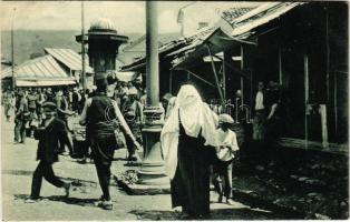 1906 Sarajevo, Carsija / market, Bosnian folklore + K. und K. Milit. Post Sarajevo