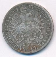 Ausztria 1864A 1Fl Ag "Ferenc József" T:2-,3 patina 
Austria 1864A 1 Florin Ag "Fran...