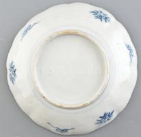 Kézzel festett porcelán tál d : 23 cm jelzés nélkül