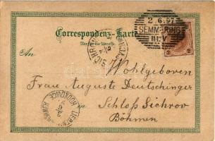 1897 (Vorläufer!) Semmering, Semmering Hotel, Station Semmering u. Hotel Stefanie, Tunnel / general ...