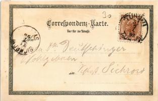 1898 (Vorläufer) Turnov, Turnau; Gross-Skal, Gross-Rohozec, Sokolovna, Kasern / general view, castle...