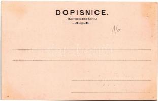 1898 (Vorläufer) Sychrov, Zámek Sychrov, Stará Hospoda / castle, old inn. Art Nouveau, floral (EK)