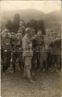 Első világháborús osztrák-magyar katonák vigadnak hegedűvel / WWI K.u.k. military fun with soldiers, violin music. photo