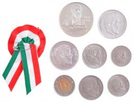 Kossuth összeállítás (8xklf) közte: 1946. 5Ft Ag "vastag Kossuth" fordított peremirat + 19...